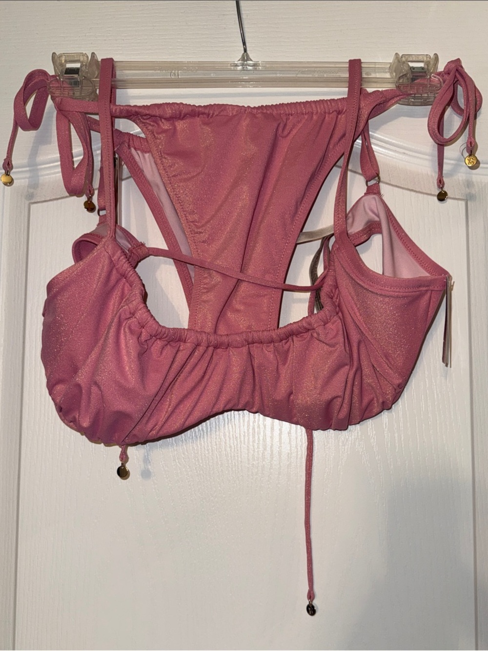Victoria's Secret Pink Gold Shimmer Bikini Set NWT!